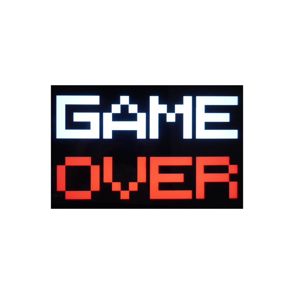 لایت باکس GAME OVER دکوراتیو